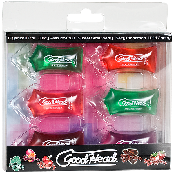 Goodhead Oral Sex Gel Pillow Paks 6 Pack