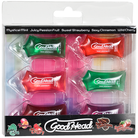 Goodhead Oral Sex Gel Pillow Paks 6 Pack